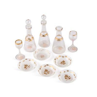 Lot 783 - A RARE GROUP OF 18TH CENTURY MINIATURE GLASS