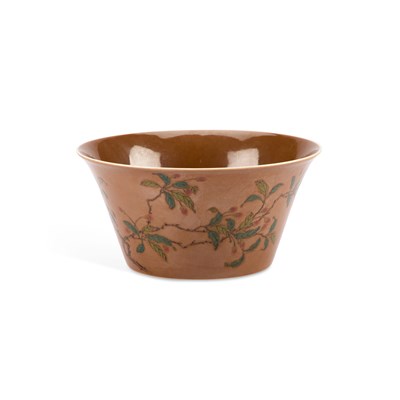 Lot A CHINESE BROWN-GLAZED BOWL