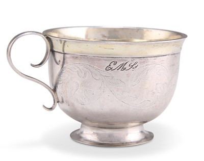 Lot 1060 - A 19TH CENTURY SWEDISH SILVER CUP