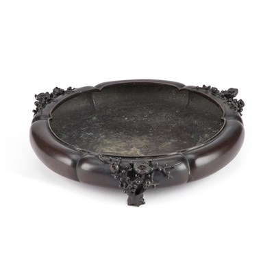 Lot 156 - A JAPANESE BRONZE SHALLOW BOWL