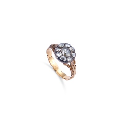 Lot 577 - A GEORGIAN DIAMOND RING