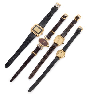 Lot 543 - FOUR LADY'S RAYMOND WEIL STRAP WATCHES