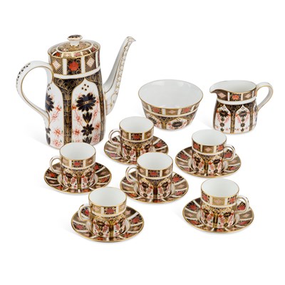 Lot 803 - A ROYAL CROWN DERBY IMARI COFFEE SET