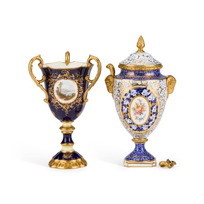 Lot 828 - TWO COALPORT VASES