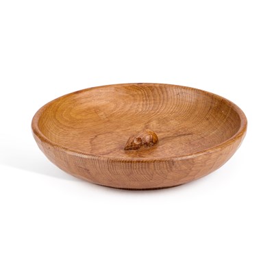 Lot 1359 - ROBERT THOMPSON OF KILBURN, A MOUSEMAN OAK FRUIT BOWL