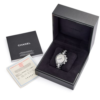 Lot A GENTS CHANEL J12 SUPERLEGGERA CHRONOGRAPH WATCH