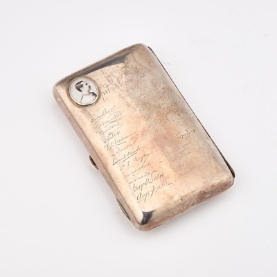 Lot 500 - A LATE VICTORIAN SILVER AND PRESENTATION CIGAR CASE