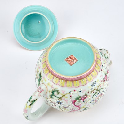 Lot A CHINESE FAMILLE ROSE TEAPOT