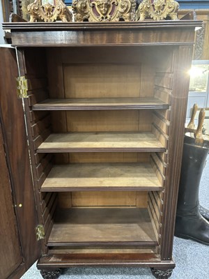 Lot A FINE REGENCY MAHOGANY SIDE CABINET