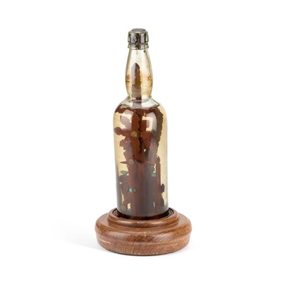 Lot 777 - AN IRISH FOLK ART 'GOD IN A BOTTLE'