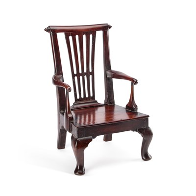 Lot A GEORGE III CHERRY CHILD'S CHAIR