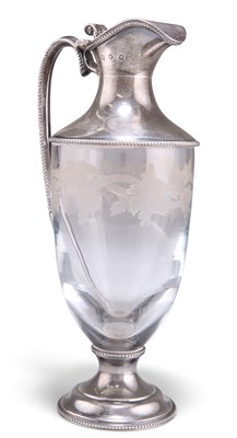 Lot 1184 - AN ELIZABETH II SILVER-MOUNTED CLARET JUG