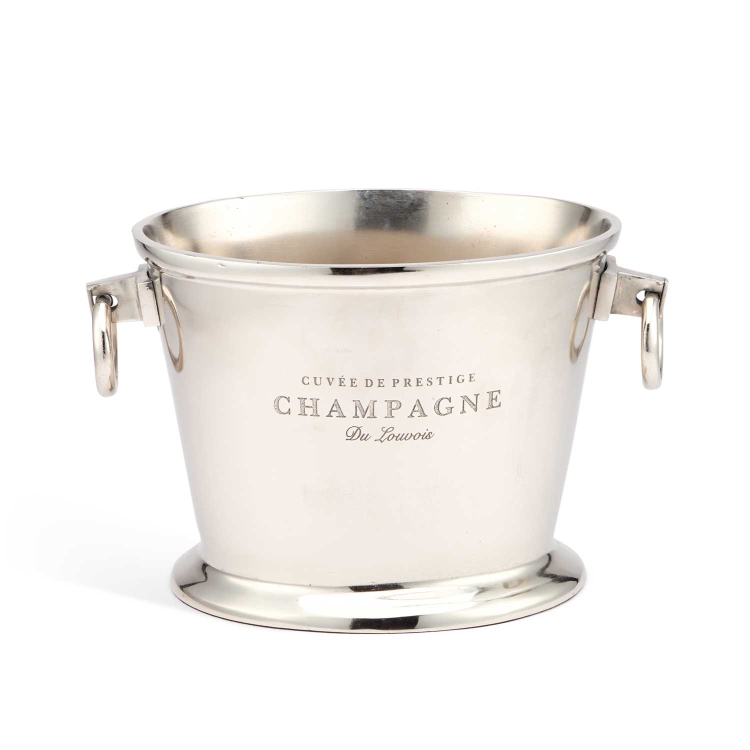 Lot A SILVER PLATED 'CUVEE DE PRESTIGE DU LOUVOIS' CHAMPAGNE BUCKET