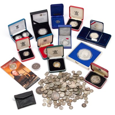 Lot 10 - A COLLECTION OF SILVER COINS