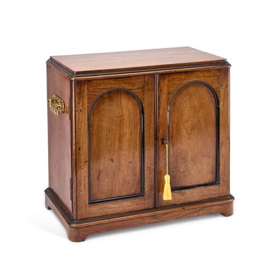 Lot 34 - A VICTORIAN WALNUT COLLECTORS CABINET