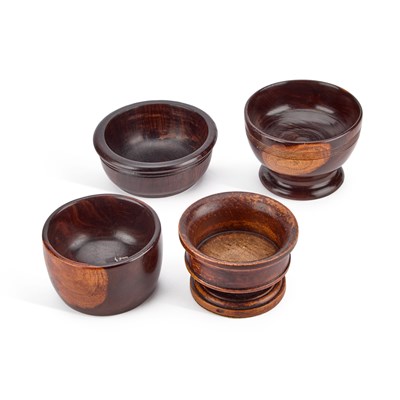 Lot 42 - TWO 19TH CENTURY LIGNUM VITAE BOWLS