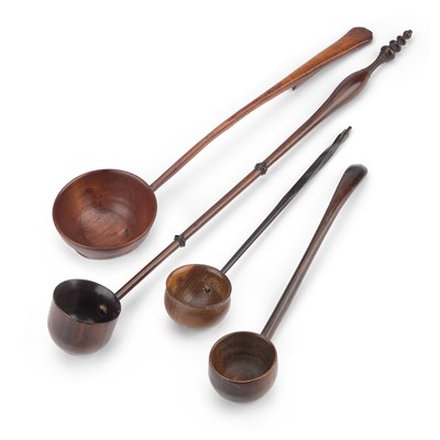 Lot 96 - FOUR TREEN TODDY LADLES