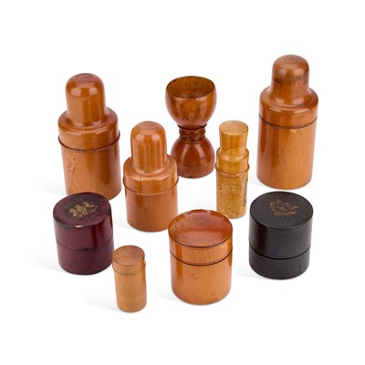 Lot 248 - A GROUP OF APOTHECARY TREEN