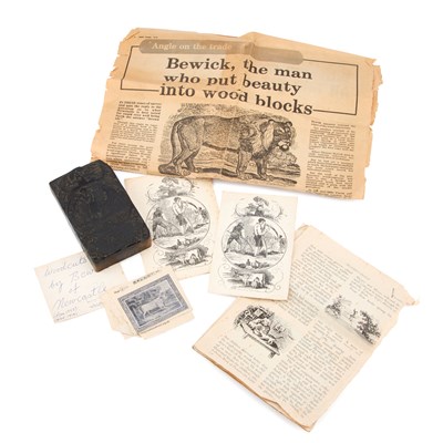 Lot 357 - ATTRIBUTED TO THOMAS BEWICK, A PRINTING BLOCK