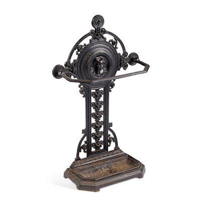 Lot 1288 - A VICTORIAN CAST IRON STICKSTAND