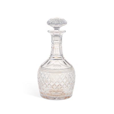 Lot 795 - A CUT-GLASS DECANTER