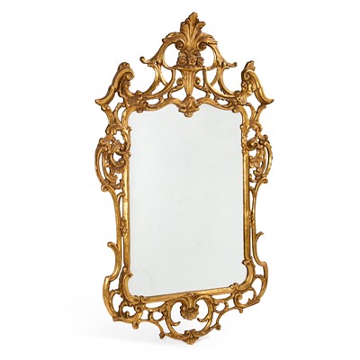 Lot 1340 - A LARGE PERIOD STYLE GILT-COMPOSITION WALL MIRROR