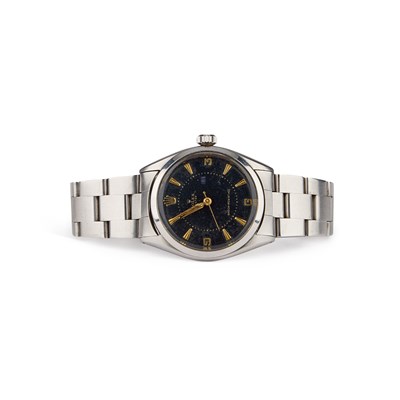 Lot 651 - A GENTS STEEL ROLEX OYSTER BRACELET WATCH