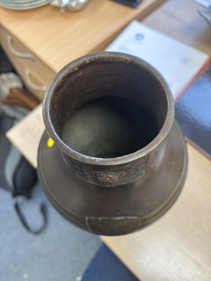 Lot 174 - A CHINESE BRONZE VASE IN THE ARCHAIC TASTE