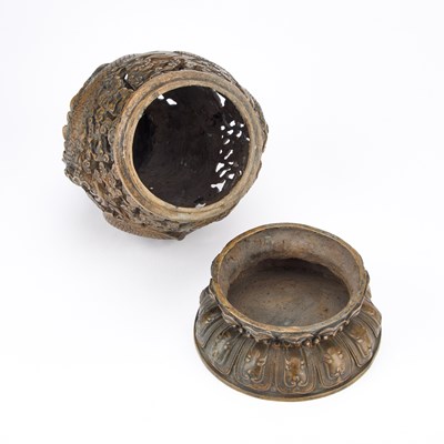 Lot 180 - A CHINESE BRONZE 'DRAGON' CENSER