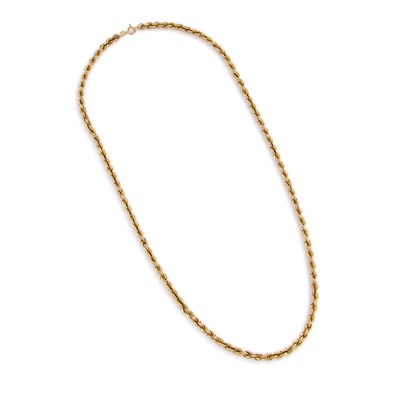 Lot 524 - A ROPE CHAIN NECKLACE