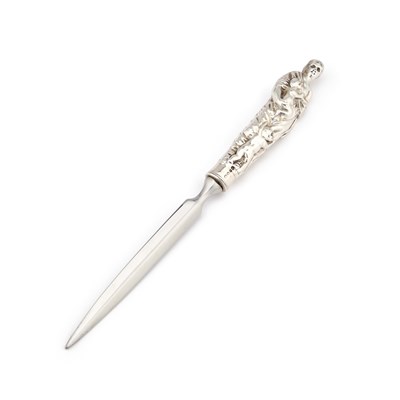 Lot 292 - A VICTORIAN SILVER-HANDLED LETTER OPENER