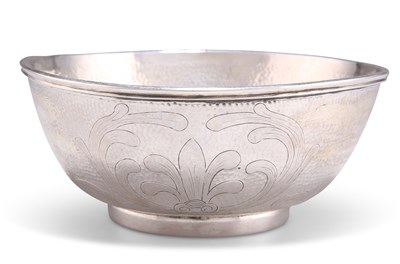 Lot 1046 - A CHINESE EXPORT SILVER BOWL