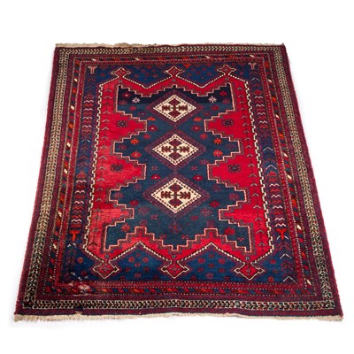 Lot 695 - A PERSIAN AFSHAR CARPET