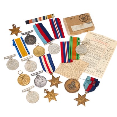 Lot 6 - A MIXED COLLECTION OF MEDALS