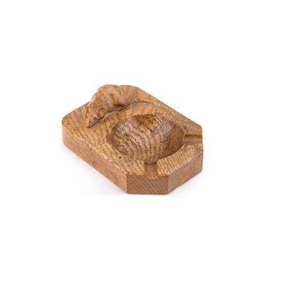 Lot 791 - ROBERT THOMPSON OF KILBURN, A MOUSEMAN OAK ASHTRAY