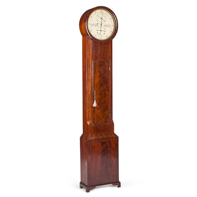 Lot 703 - A 19TH CENTURY SCOTTISH MAHOGANY LONGCASE REGULATOR