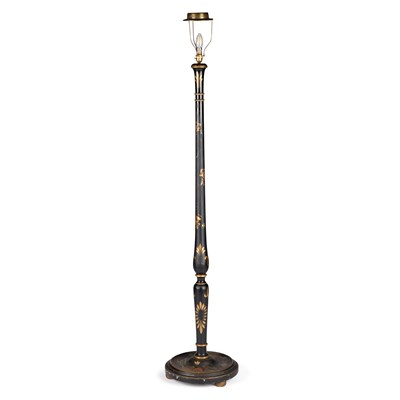 Lot 736 - A CHINOISERIE LACQUER STANDARD LAMP, CIRCA 1920