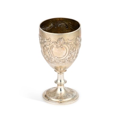 Lot 311 - A GEORGE III SILVER GOBLET