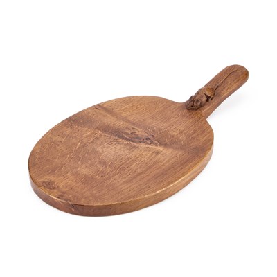 Lot 790 - ROBERT THOMPSON OF KILBURN, A MOUSEMAN OAK CHEESEBOARD