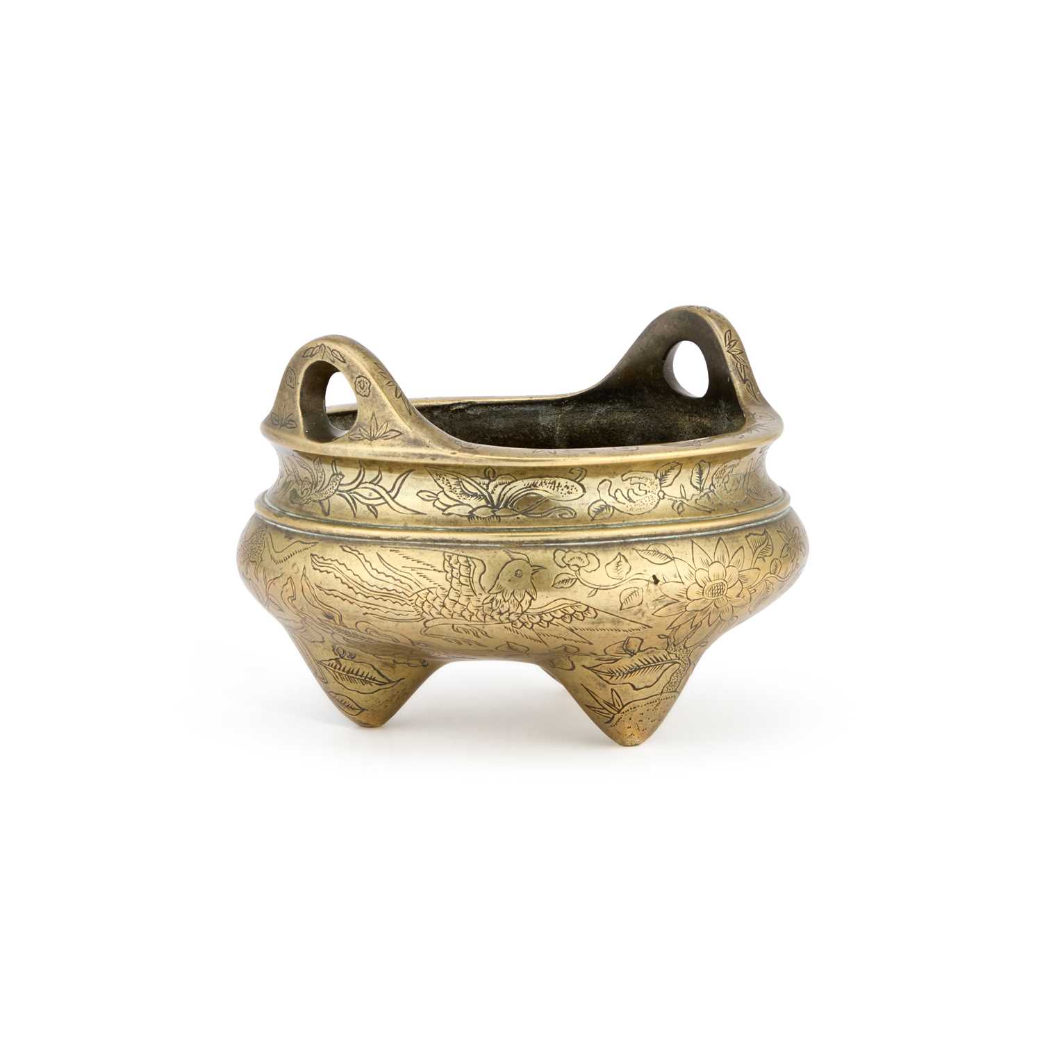 Lot 177 - A CHINESE BRONZE CENSER