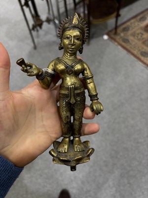 Lot 99 - AN INDIAN BRONZE FIGURE