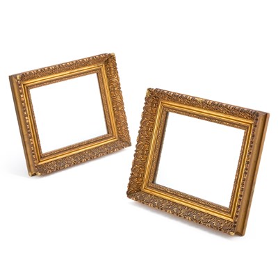 Lot 993 - A PAIR OF VICTORIAN GILT-COMPOSITION WALL MIRRORS