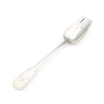 Lot 328 - A GEORGE III IRISH SILVER SPORK