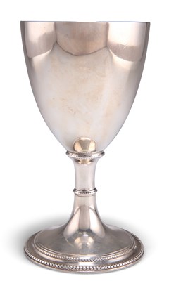 Lot 1447 - A GEORGE III SILVER GOBLET