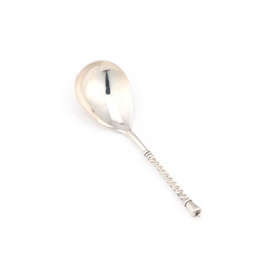 Lot 379 - AN ELIZABETH II SILVER SPOON