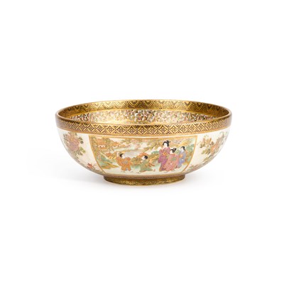 Lot 159 - A JAPANESE SATSUMA BOWL