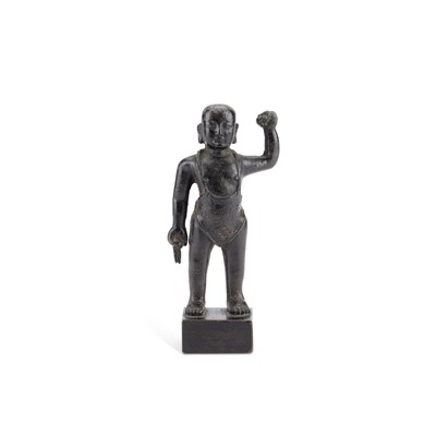 Lot 173 - A CHINESE BRONZE FIGURE OF BUDDHA