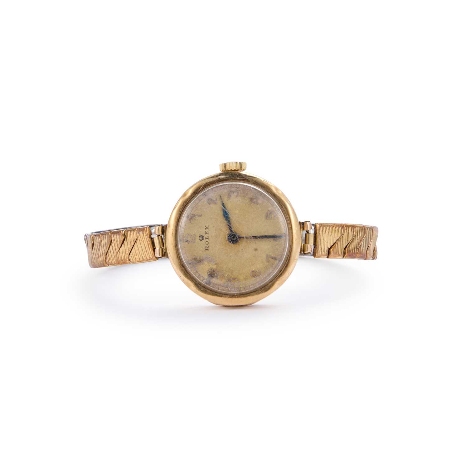 Lot 557 - A LADY'S 9CT GOLD ROLEX WATCH
