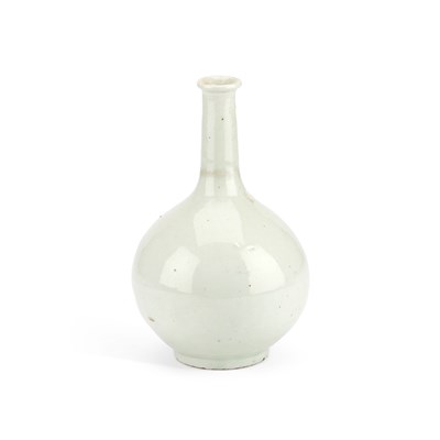 Lot 104 - A CHINESE PALE CELADON BOTTLE VASE