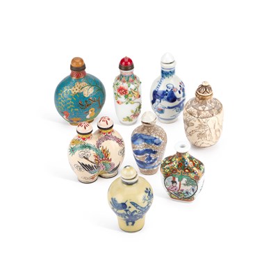 Lot 188 - A COLLECTION OF EIGHT CHINESE SNUFF BOTTLES